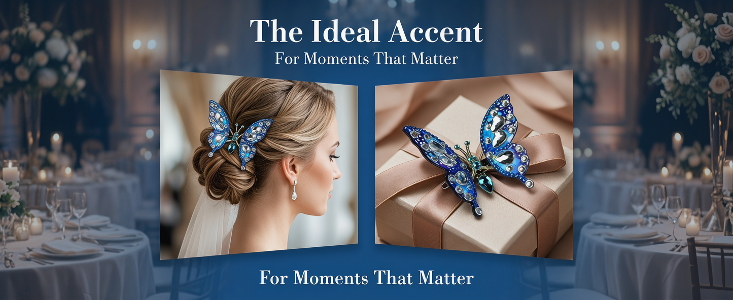 🦋 Sparkling Butterfly Charm – A Touch of Magic in Every Move