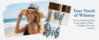 🦋 Sparkling Butterfly Charm – A Touch of Magic in Every Move